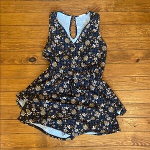 Floral Sleeveless Romper